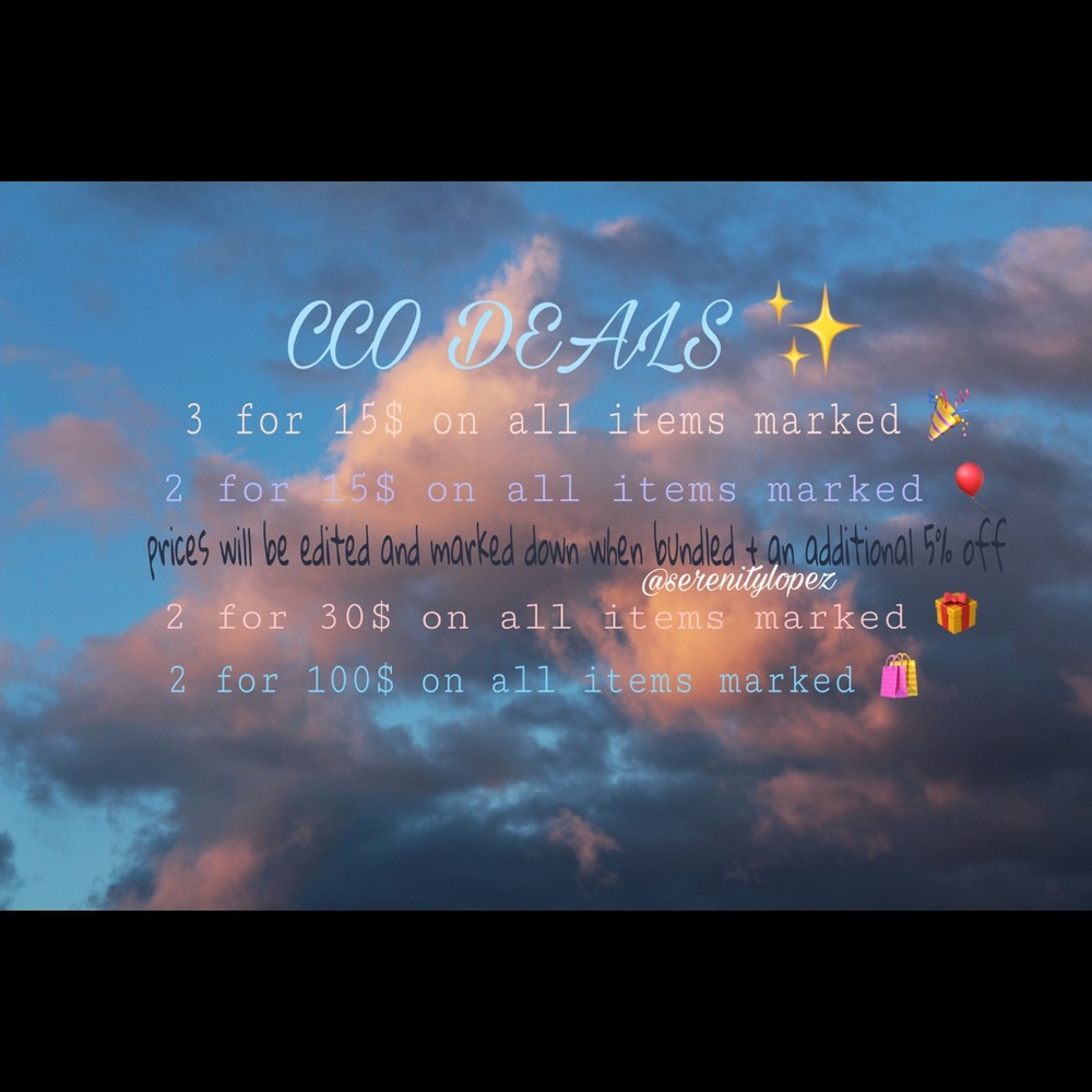 ✨ HUGE CCO SALE ✨